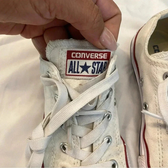 Converse | Chuck Taylor allstar low cut white sneakers kids size 13 - Picture 8 of 8